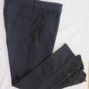 White House Black Market Black Cropped Jeans
